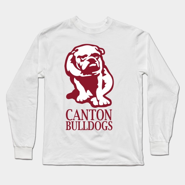 Canton Bulldogs Long Sleeve T-Shirt by DarthBrooks